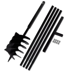 Burghiu manual găuri in pământ 200 mm cu tub prelungitor 5 m