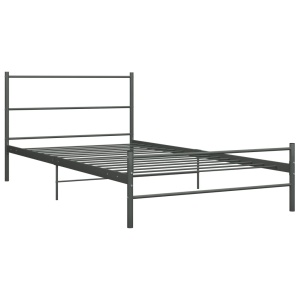 Cadru de pat, gri, 100 x 200 cm, metal - Img 2