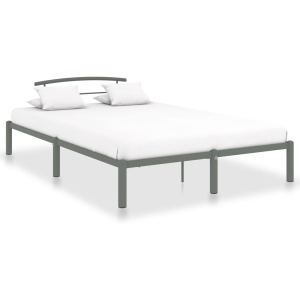 Cadru de pat, gri, 140 x 200 cm, metal
