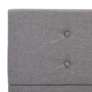 Cadru de pat, gri deschis, 140 x 200 cm, material textil - Img 6