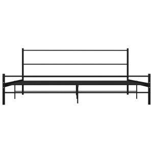 Cadru de pat, negru, 180 x 200 cm, metal - Img 3