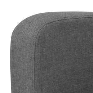 Canapea cu 2 locuri, 135 x 65 x 76 cm, gri inchis - Img 3