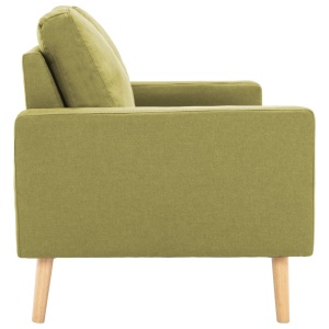 Canapea cu 2 locuri, verde, material textil - Img 4