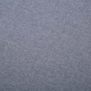 Canapea cu 3 locuri, material textil, gri deschis - Img 3