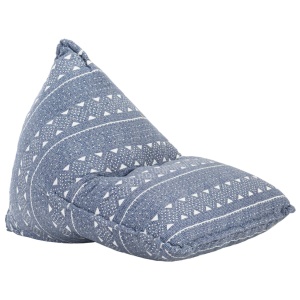 Canapea tip sac, indigo, material textil, petice - Img 11
