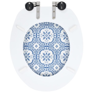 Capac WC cu inchidere silențioasă, MDF, design porțelan - Img 8
