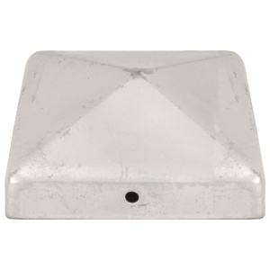Capace stâlpi de gard piramidă 6 buc. metal galvanizat 91x91 mm - Img 8