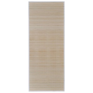 Carpetă dreptunghiulară din bambus natural, 150 x 200 cm - Img 2