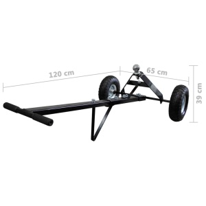 Cărucior remorcă barcă cu 2 roți pneumatice 275 kg - Img 5