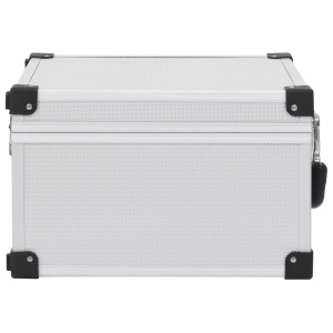 Casetă pentru 40 CD-uri, argintiu, aluminiu ABS - Img 4