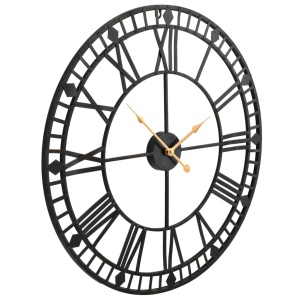 Ceas de perete vintage, cu cuarț, mecanism metal, 60 cm, XXL - Img 3
