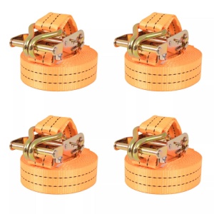 Chingi de fixare cu clichet 4 buc, 1 tonă, 6mx38 mm, portocaliu
