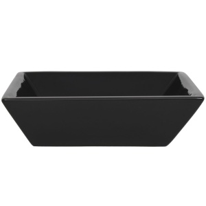 Chiuvetă ceramică pătrată, Negru, 41,5x41,5x12 cm - Img 6