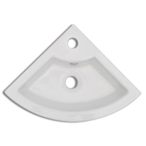 Chiuvetă cu preaplin, alb, 45 x 32 x 12,5 cm - Img 4