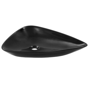 Chiuvetă din ceramică, negru, 645 x 455 x 115 mm, triunghi - Img 2