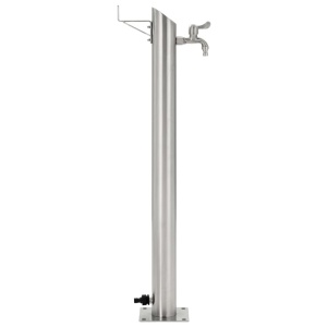Coloană de apă de grădină, 95 cm, oțel inoxidabil, rotund - Img 2
