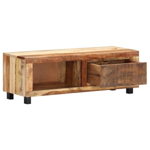 Comodă TV, 100 x 30 x 33 cm, lemn masiv reciclat - Img 4