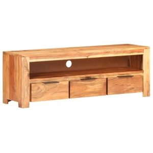 Comodă TV, 119 x 30 x 41 cm, lemn masiv de acacia - Img 10