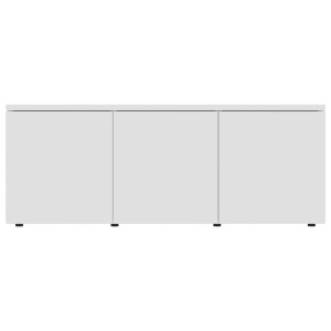 Comodă TV, alb, 80 x 34 x 30 cm, PAL - Img 5