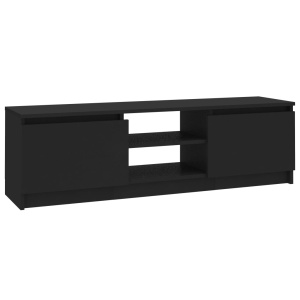 Comodă TV, negru, 120 x 30 x 35,5 cm, PAL - Img 2