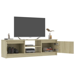 Comodă TV, stejar Sonoma, 120 x 30 x 35,5 cm, PAL - Img 8