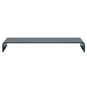 Comodă TV/Suport monitor sticlă 120 x 30 x 13 cm, negru - Img 2
