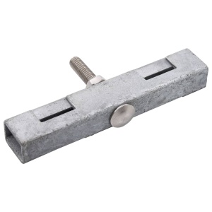 Conector in formă de U grilaj grădină, 10 seturi, argintiu - Img 3
