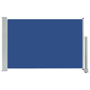 Copertină laterală retractabilă de terasă, albastru, 60 x 300 cm - Img 2