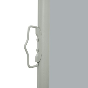 Copertină laterală retractabilă de terasă, gri, 100 x 300 cm - Img 4