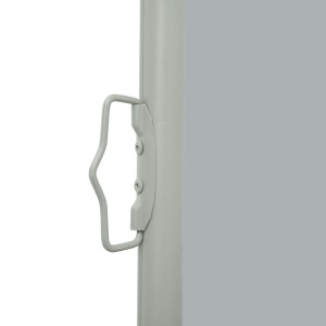 Copertină laterală retractabilă de terasă, gri, 100 x 500 cm - Img 4