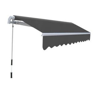 Copertină reglabilă cu acționare manuală, 300 cm, antracit - Img 3