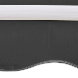 Copertină reglabilă cu acționare manuală, 300 cm, antracit - Img 5