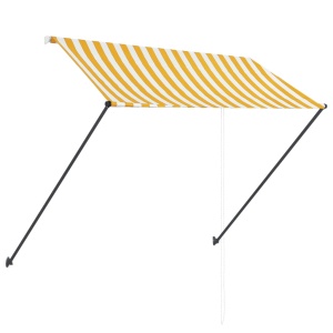 Copertină retractabilă cu LED, galben și alb, 250 x 150 cm - Img 8