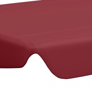 Copertină rezervă leagăn grădină roșu vin 192x147 cm 270 g/m - Img 6