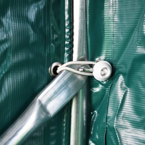 Cort de garaj, verde, 2,4 x 3,6 m, PVC - Img 2