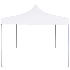 Cort de petrecere pliabil profesional, alb, 2 x 2 m, oțel - Img 2