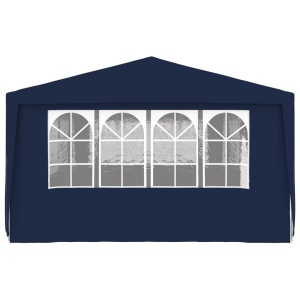 Cort de petrecere profesional cu pereți albastru 4x9 m 90 g/m² - Img 6