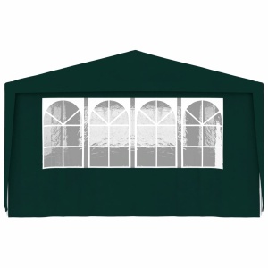Cort de petrecere profesional pereți laterali verde 4x9m 90g/m² - Img 6
