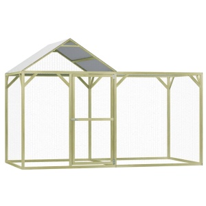 Coteț de găini, 3 x 1,5 x 2 m, lemn de pin tratat