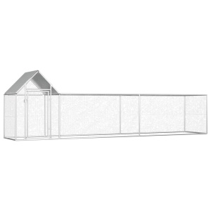 Coteț de găini, 5 x 1 x 1,5 m, oțel galvanizat