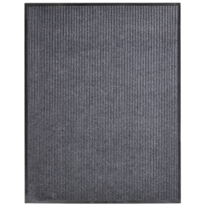 Covoraș de ușă, gri, 117x220 cm, PVC