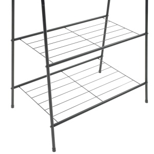 Cuier de haine, 59 x 35 x 150 cm, negru - Img 4