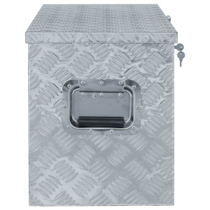 Cutie din aluminiu, 90,5 x 35 x 40 cm, argintiu - Img 3