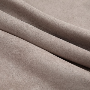 Draperii opace cu inele metalice, 2 buc., gri taupe, 140x245 cm - Img 3