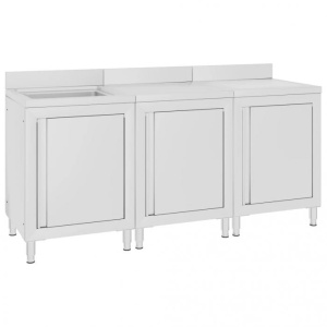Dulap comercial pentru chiuvetă 180x60x96 cm, oțel inoxidabi