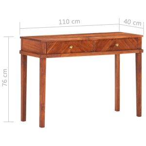 Dulap consolă, 110 x 40 x 76 cm, lemn masiv de acacia - Img 7