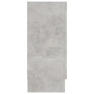 Dulap cu vitrină, gri beton, 120 x 30,5 x 70 cm, PAL - Img 6