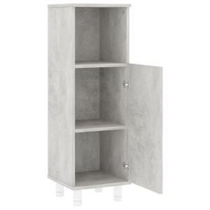 Dulap de baie, gri beton, 30 x 30 x 95 cm, PAL - Img 5