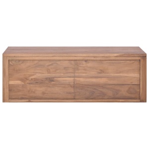 Dulap de baie suspendat, 90 x 45 x 30 cm, lemn masiv de tec - Img 7