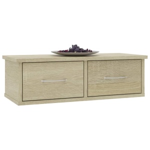 Dulap de perete cu sertare, stejar Sonoma, 60x26x18,5 cm, PAL - Img 3